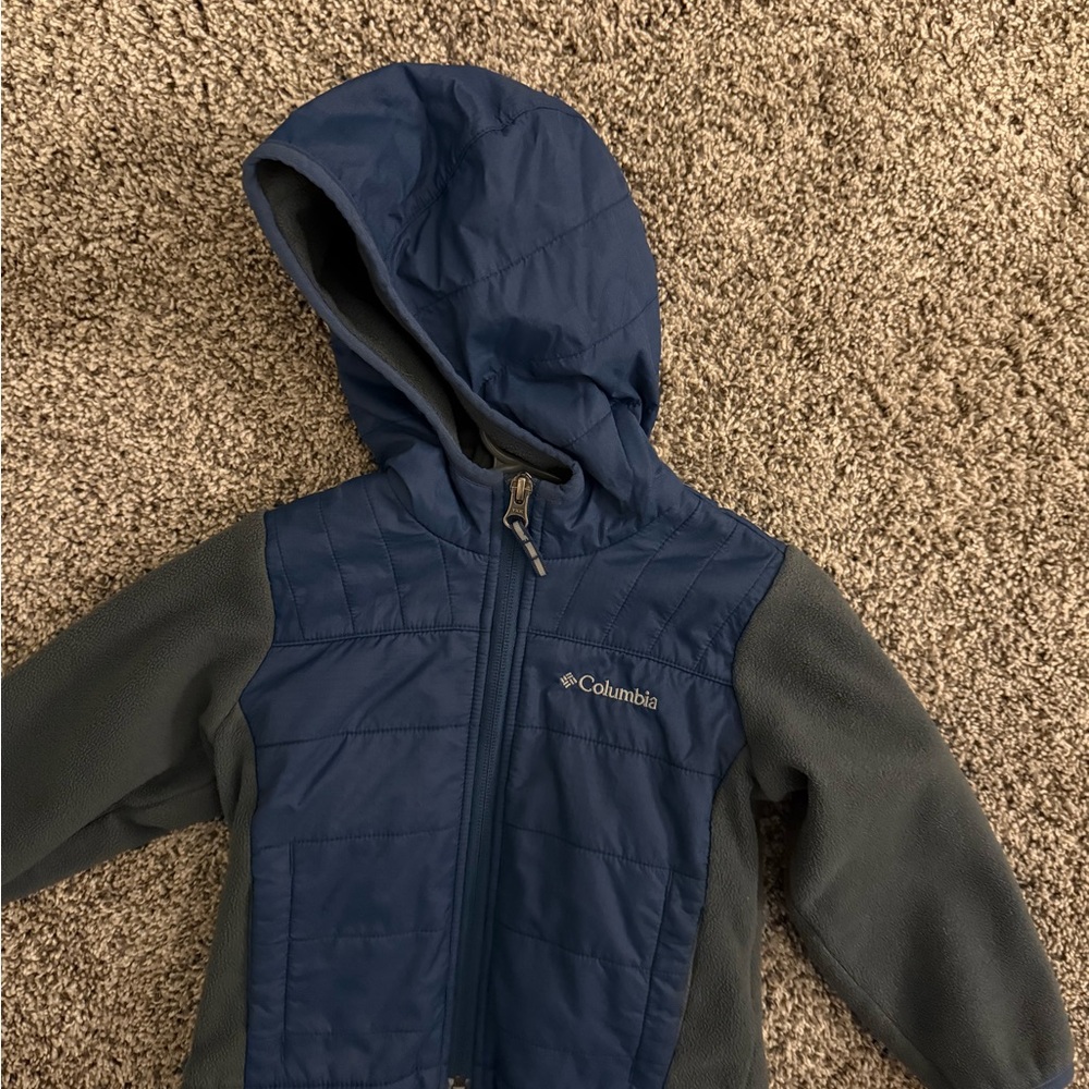 Columbia Navy and Charcoal Hooded Jacket